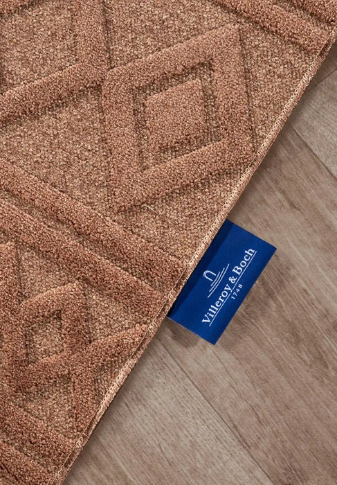 Villeroy and Boch 1879 106139 natural copper Orange Living Room Geometric Rug.
