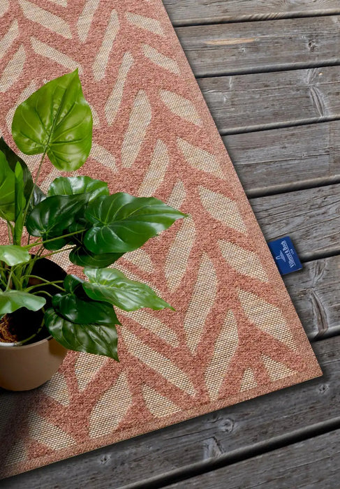 Villeroy and Boch 1883 indoor outdoor 106152 natural copper Orange Living Room Washable Rug.