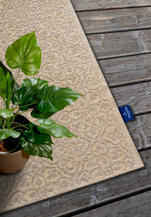 Villeroy and Boch 1883 indoor outdoor 106154 natural beige Beige Living Room Washable Rug.