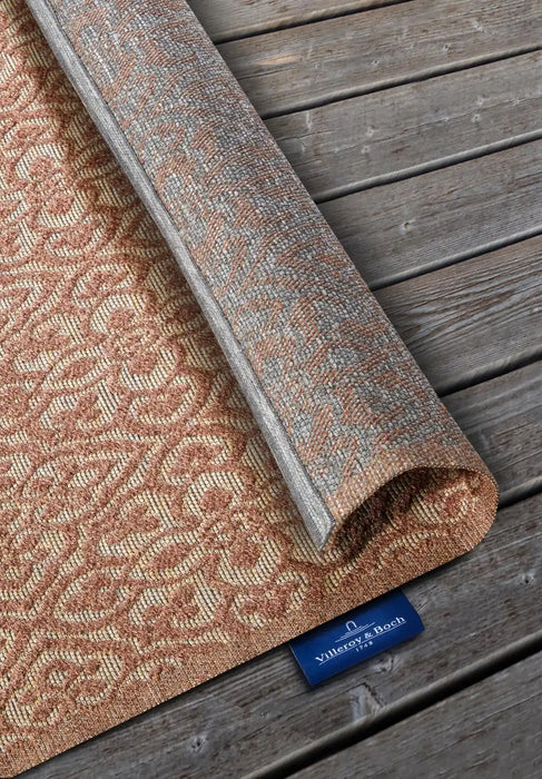Villeroy and Boch 1883 indoor outdoor 106155 natural copper Orange Living Room Washable Rug.