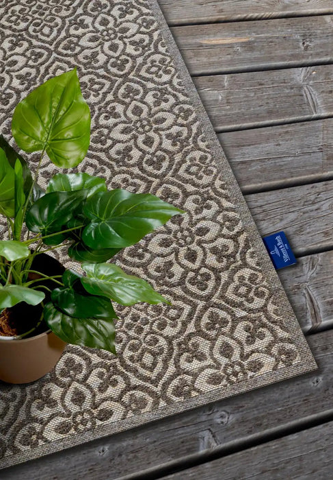 Villeroy and Boch 1883 indoor outdoor 106156 natural brown beige Brown, Beige Living Room Washable Rug.
