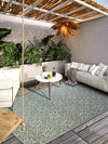 Villeroy and Boch 1883 indoor outdoor 106158 jungle green Green Living Room Washable Rug.