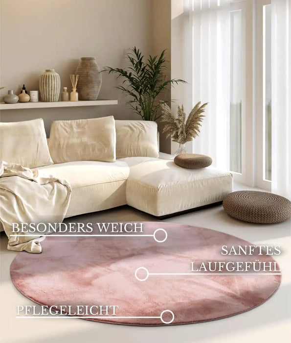 Villeroy and Boch 1899 leon 106161 old rose Pink Living Room  Rug.