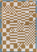 Louis de Poortere chess 109338 honey Yellow, Multicoloured Living Room  Rug.