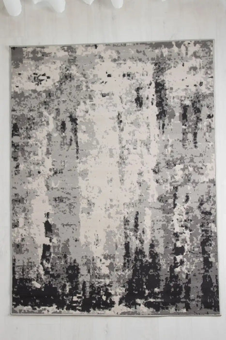 Rug Style balletto 10r4 light grey anthracite Grey Living Room Geometric Rug.