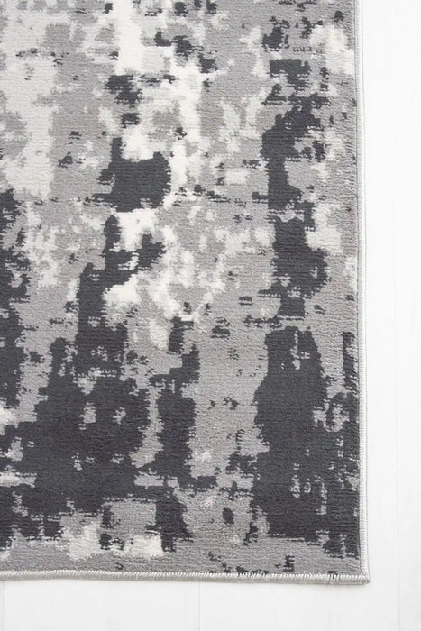 Rug Style balletto 10r4 light grey anthracite Grey Living Room Geometric Rug.