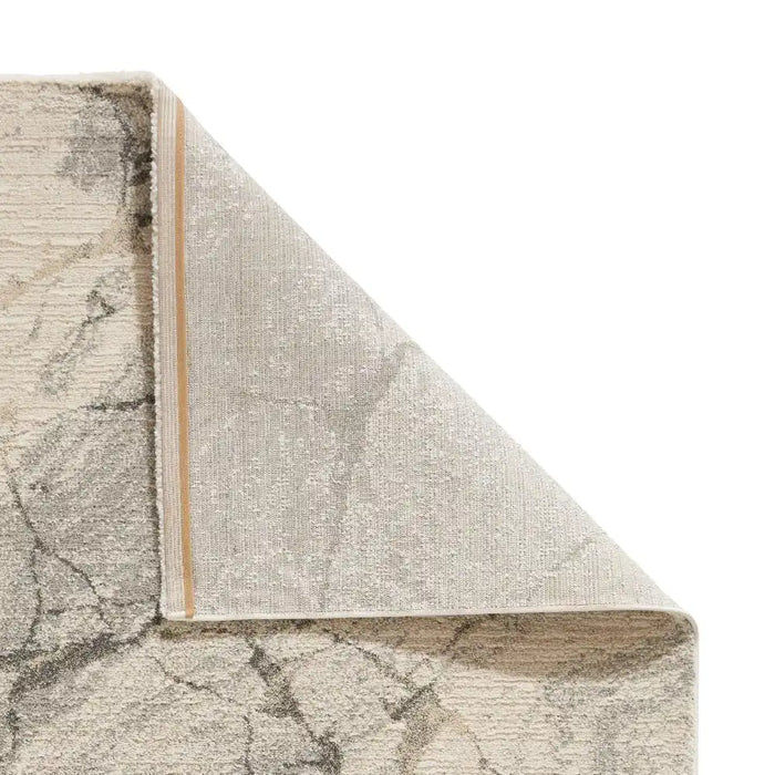 Think Rugs geneva think 1614 silver Grey Living Room Geometric Rug.