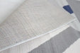 Rug Style balletto 186b beige navy Beige, Navy Living Room Geometric Rug.