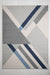 Rug Style balletto 186b beige navy Beige, Navy Living Room Geometric Rug.