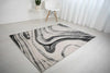 Rug Style balletto 18ba anthracite grey Grey Living Room Geometric Rug.