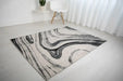 Rug Style balletto 18ba anthracite grey Grey Living Room Geometric Rug.