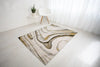 Rug Style balletto 18ba anthracite ochre Green, Yellow Living Room Geometric Rug.