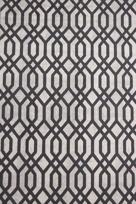 Rug Style balletto 18fa beige anthracite Grey, Beige Living Room Geometric Rug.