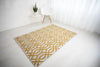 Rug Style balletto 18fa beige ochre Yellow, Beige Living Room Geometric Rug.