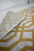 Rug Style balletto 18fa beige ochre Yellow, Beige Living Room Geometric Rug.