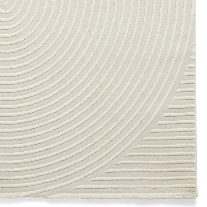 Think Rugs flores by think 1924 cream Ivory, Cream Living Room Shaggy Rug.