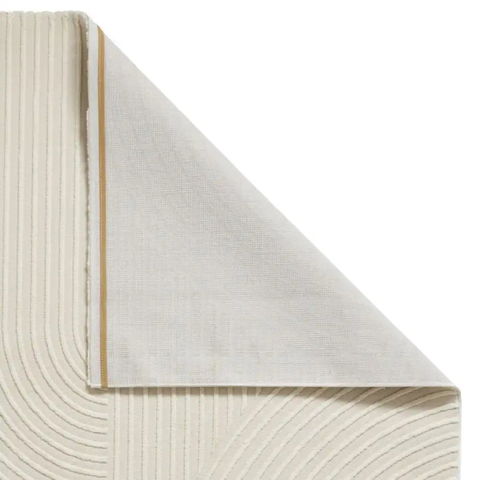 Think Rugs flores by think 1924 cream Ivory, Cream Living Room Shaggy Rug.