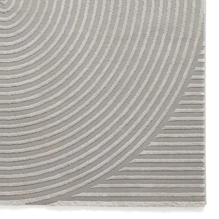 Think Rugs flores by think 1924 grey Grey Living Room Shaggy Rug.