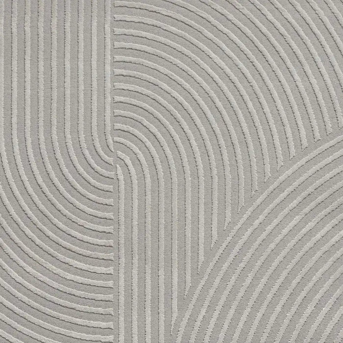 Think Rugs flores by think 1924 grey Grey Living Room Shaggy Rug.