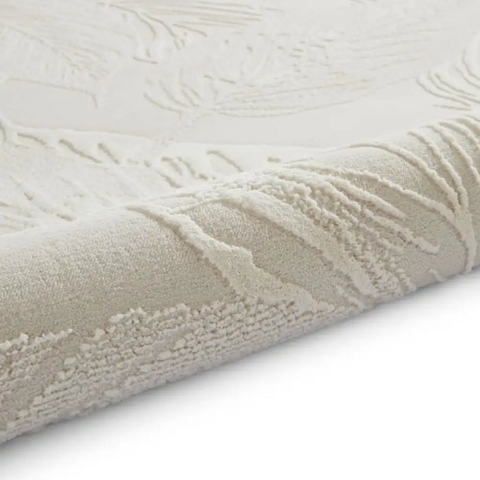 Think Rugs flores by think 1925 cream Ivory, Cream Living Room Shaggy Rug.