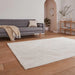 Think Rugs flores by think 1925 cream Ivory, Cream Living Room Shaggy Rug.