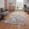 Think Rugs flores by think 1925 grey Grey Living Room Shaggy Rug.
