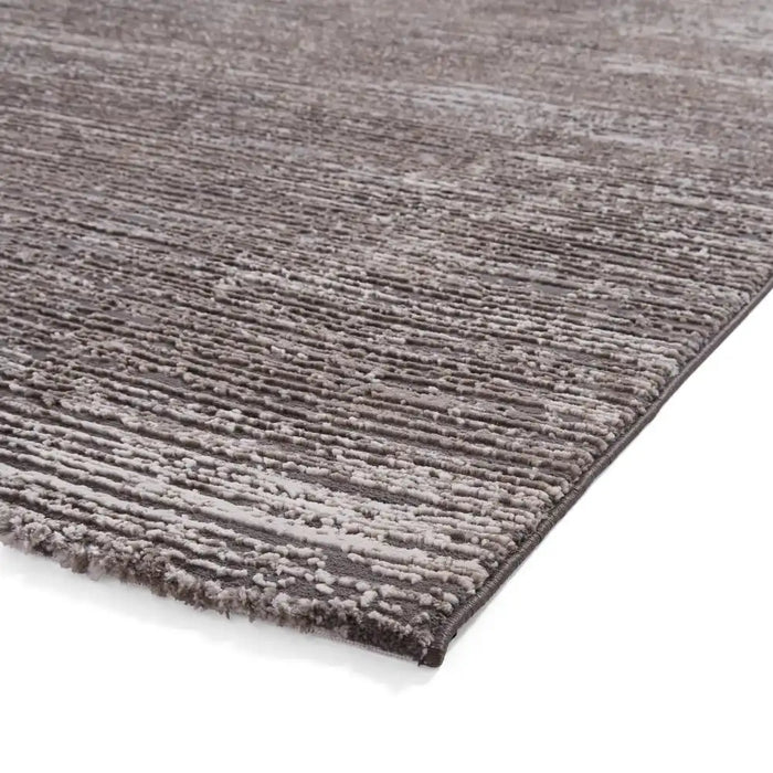 Think Rugs flores by think 1930 charcoal Grey Living Room Shaggy Rug.