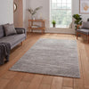 Think Rugs flores by think 1930 grey Grey Living Room Shaggy Rug.