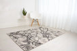 Rug Style balletto 19na beige anthracite Beige, Black Living Room Geometric Rug.