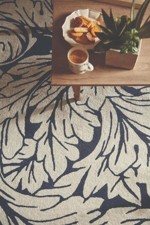 Origins origins heritage 2 midnight blue Blue, Ivory Living Room Wool Rug.