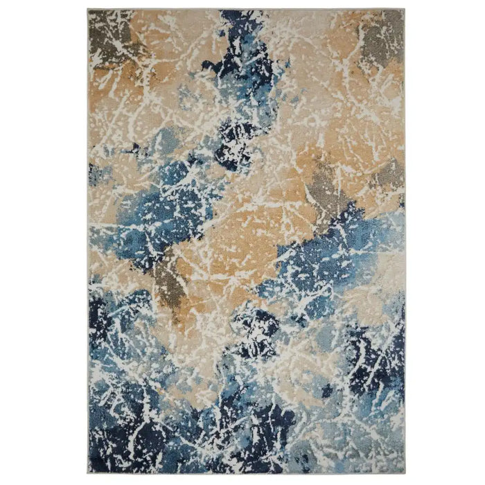 Oriental Weavers zoe 2060 j Blue, Multicoloured Living Room Geometric Rug.