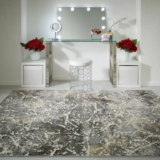 Oriental Weavers zoe 2060 l Grey, Multicoloured Living Room Geometric Rug.