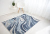Rug Style balletto 21ea blue Blue Living Room Geometric Rug.