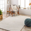 Surya claire 2302 white Ivory Living Room  Rug.