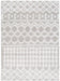Surya nour 2310 grey Grey Living Room Geometric Rug.