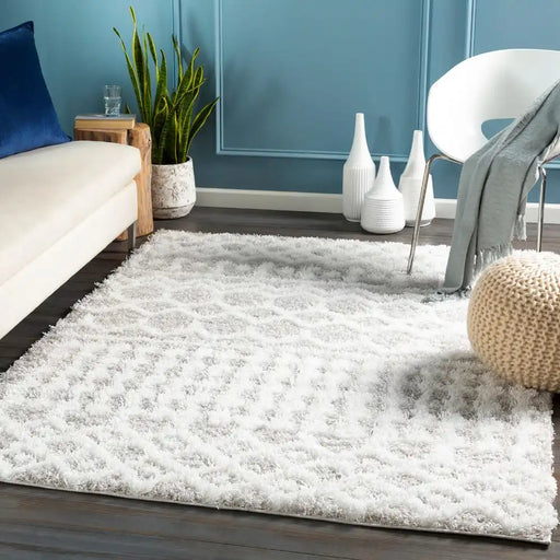 Surya nour 2310 grey Grey Living Room Geometric Rug.