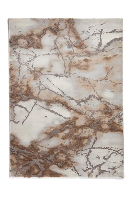 Think Rugs craft 23270 beige Grey, Beige Living Room Geometric Rug.