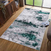 Serdim Rugs emperor 310 aqua Green, Grey Living Room Geometric Rug.