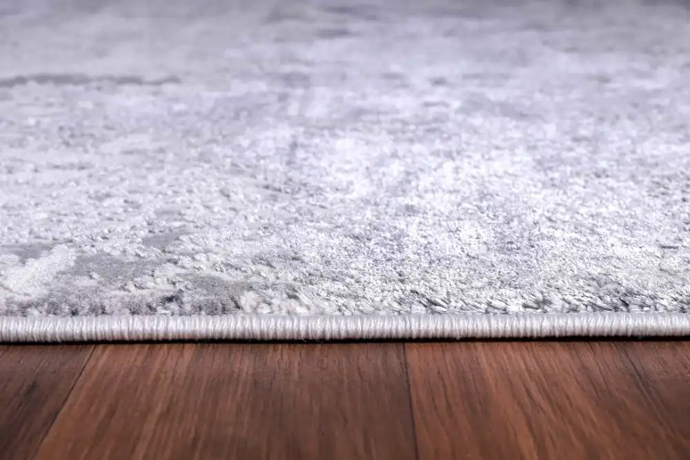Serdim Rugs emperor 310 silver Grey Living Room Geometric Rug.