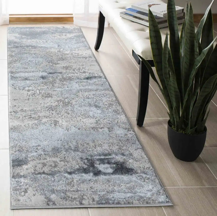 Serdim Rugs emperor 310 silver Grey Living Room Geometric Rug.