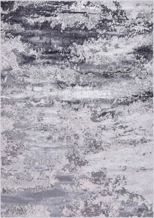 Serdim Rugs emperor 310 silver Grey Living Room Geometric Rug.