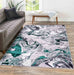 Serdim Rugs emperor 315 solarius aqua Green, Grey Living Room Geometric Rug.
