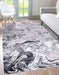 Serdim Rugs emperor 315 solarius silver Grey Living Room Geometric Rug.