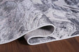 Serdim Rugs emperor 315 solarius silver Grey Living Room Geometric Rug.