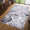 Serdim Rugs emperor 315 solarius silver Grey Living Room Geometric Rug.