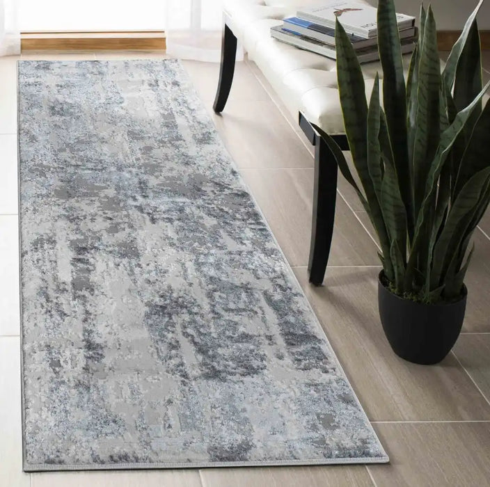 Serdim Rugs emperor 320 stryra silver Grey Living Room Geometric Rug.
