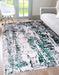 Serdim Rugs emperor 320 styra aqua Green, Grey Living Room Geometric Rug.