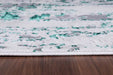 Serdim Rugs emperor 320 styra aqua Green, Grey Living Room Geometric Rug.