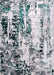 Serdim Rugs emperor 320 styra aqua Green, Grey Living Room Geometric Rug.