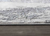 Serdim Rugs emperor 325 picasso silver Grey Living Room Geometric Rug.